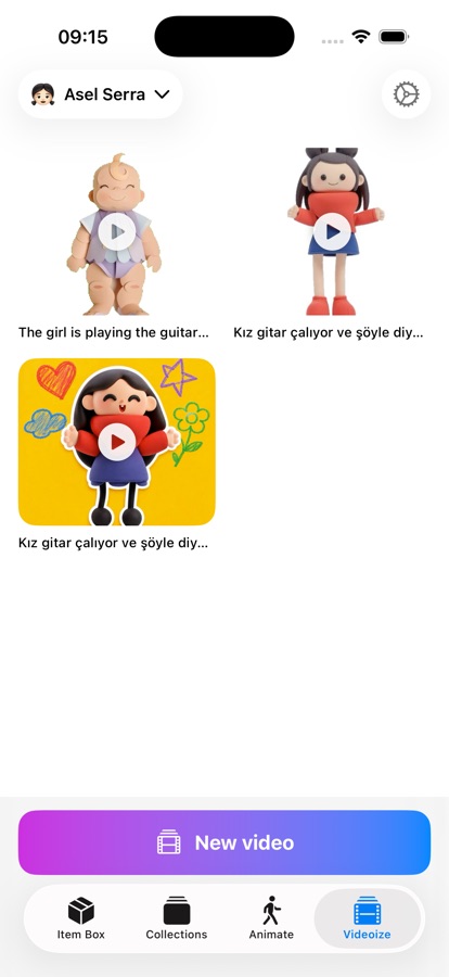 Videoize screen